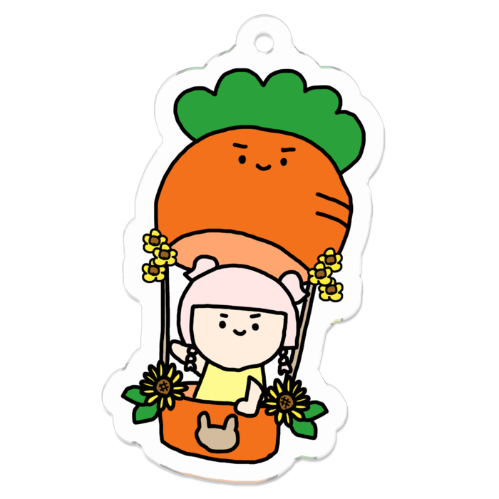 アクリルキーホルダー - 50 x 50 (mm)