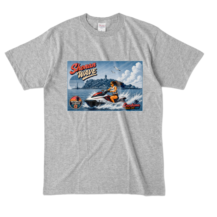 カラーTシャツ - L - 杢グレー (濃色)