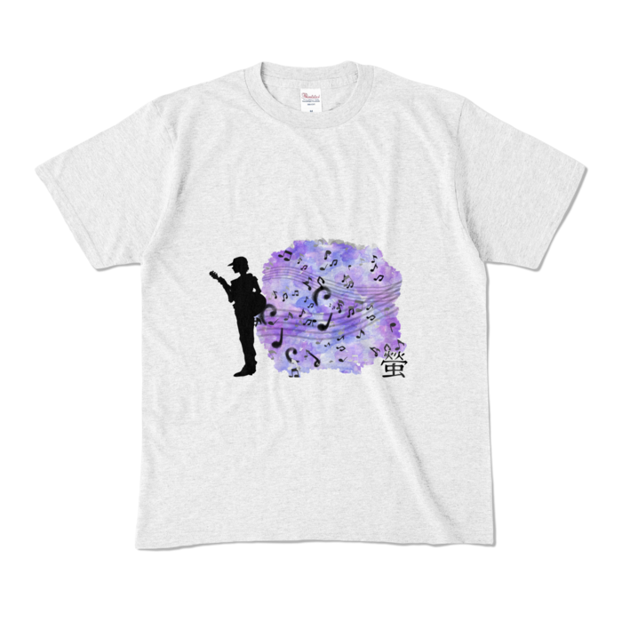 カラーTシャツ(淡色) - M - 正面 - アッシュ