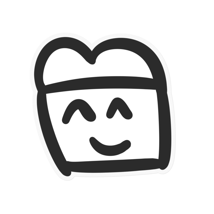 ステッカー - 100 x 100 (mm)