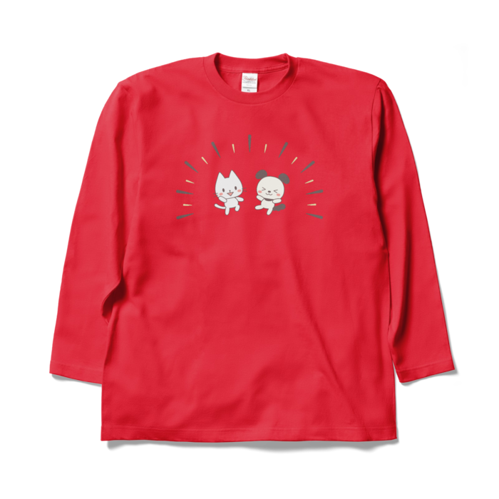 ロングスリーブTシャツ　赤色　XL