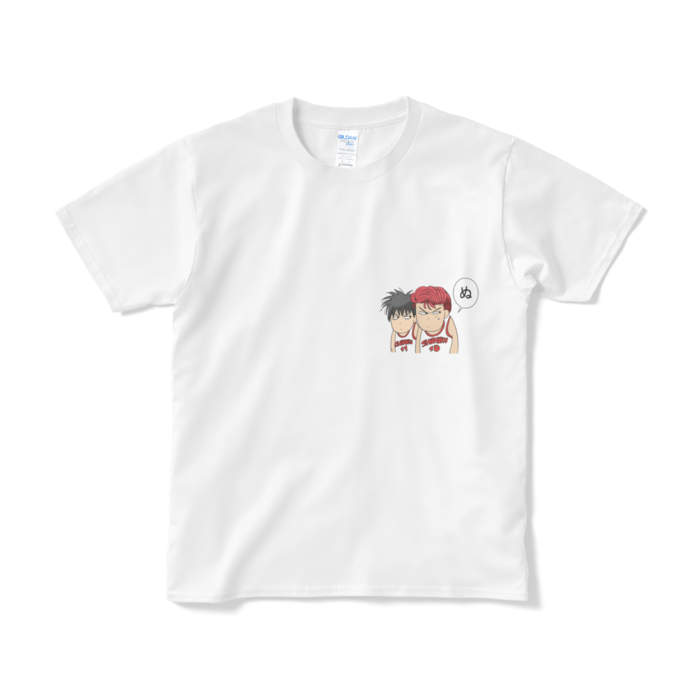 湘北メンバー　両面　白Tシャツ（短納期） - S - ホワイト
