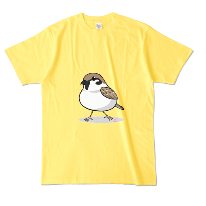 カラーTシャツ文字なし - L - イエロー (濃色)