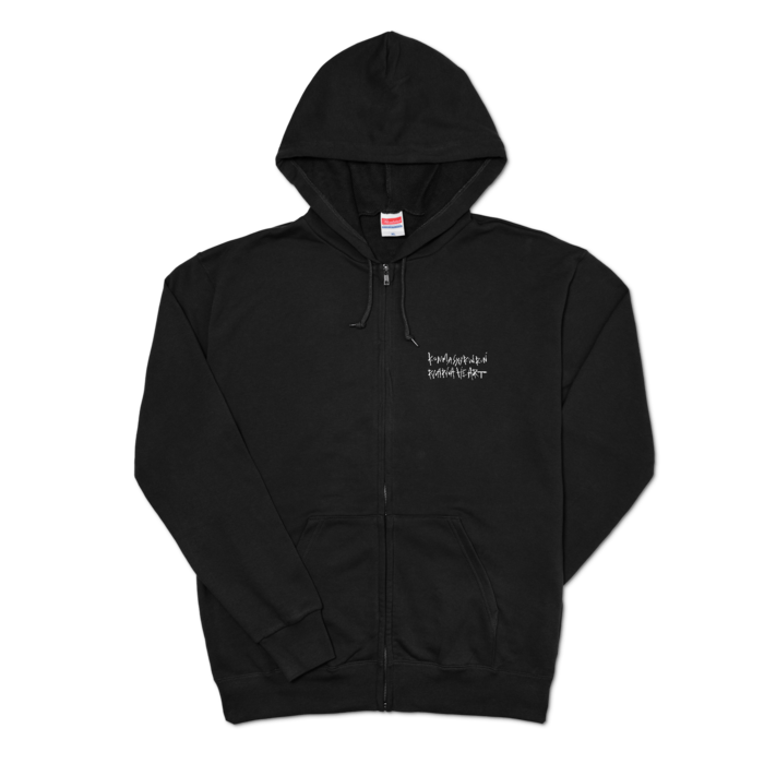 ジップパーカー - XL - ブラック