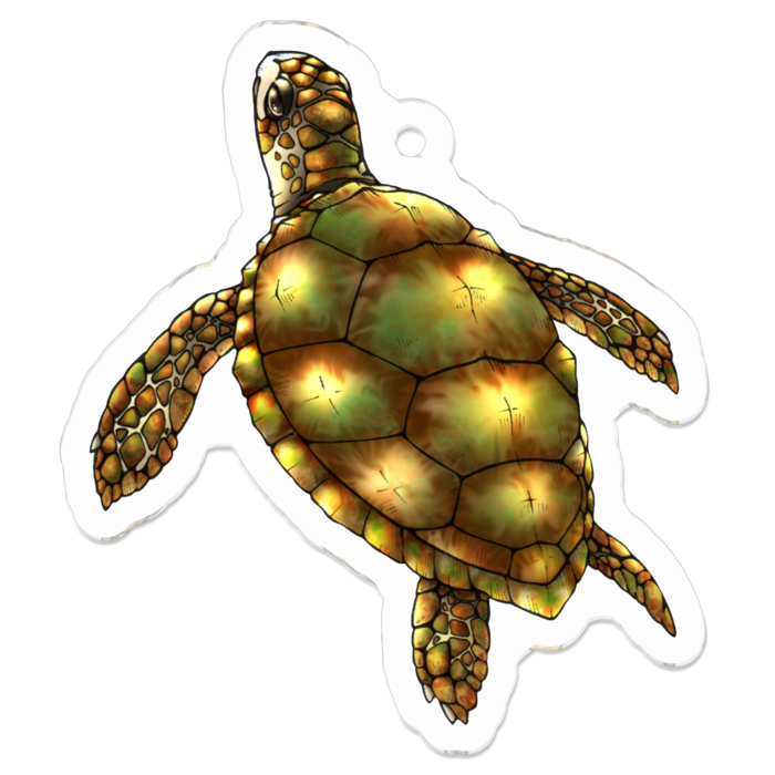 アクリルキーホルダー（コーティング） - 50 x 50 (mm)