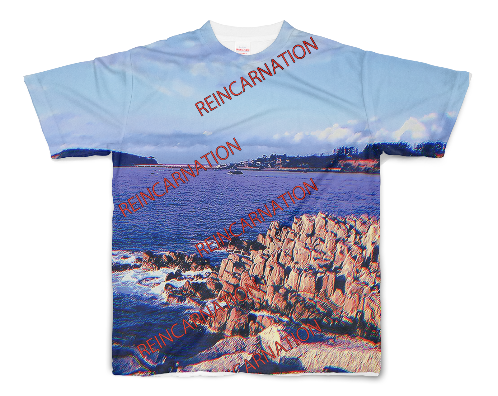 再投稿 フルグラフィックtシャツ 半袖 オリジナル Base Mag