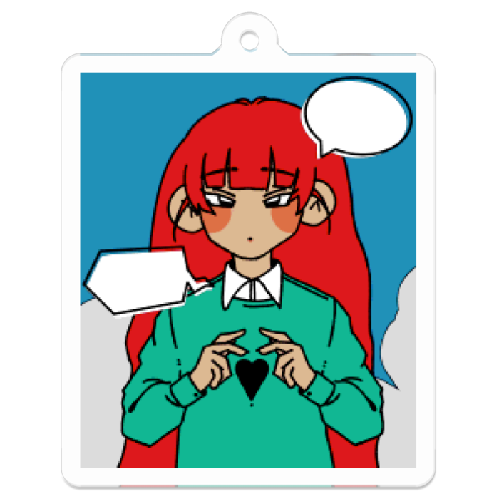 アクリルキーホルダー - 50 x 50 (mm)