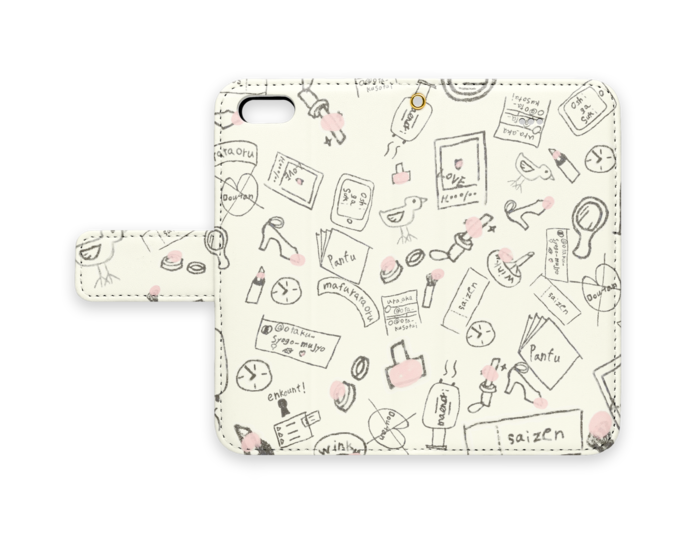 手帳型iPhoneケース - iPhone 5 / 5s / SE - ストラップ穴 あり