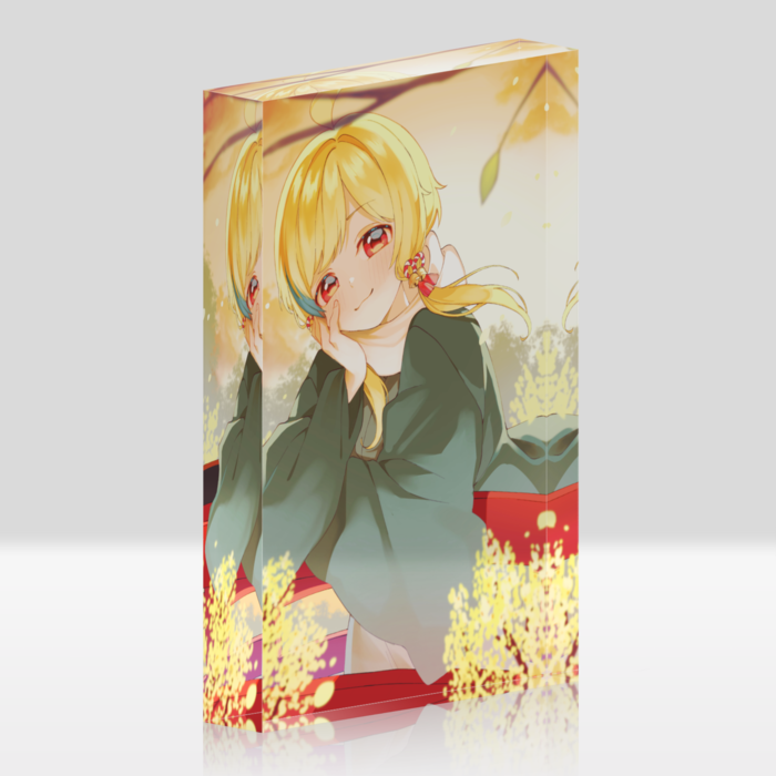 【微笑み】アクリルブロック - 100x148mm