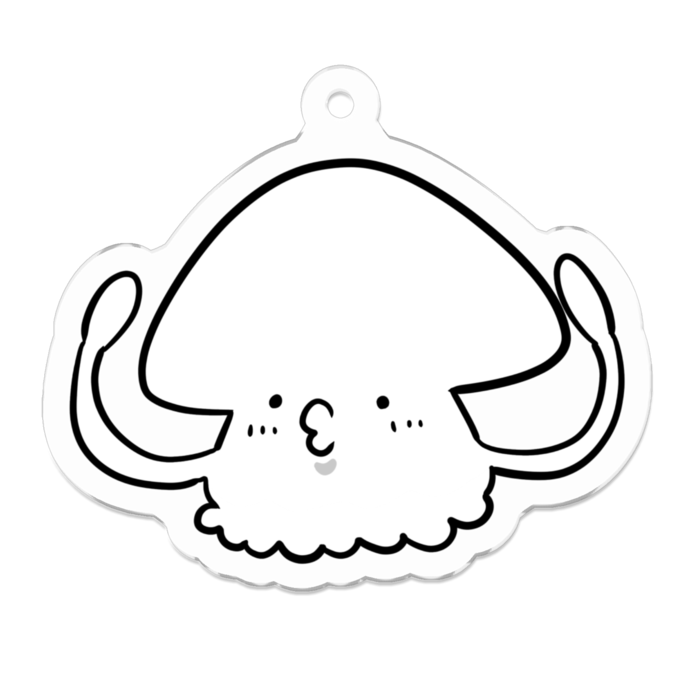 アクリルキーホルダー - 50 x 50 (mm)