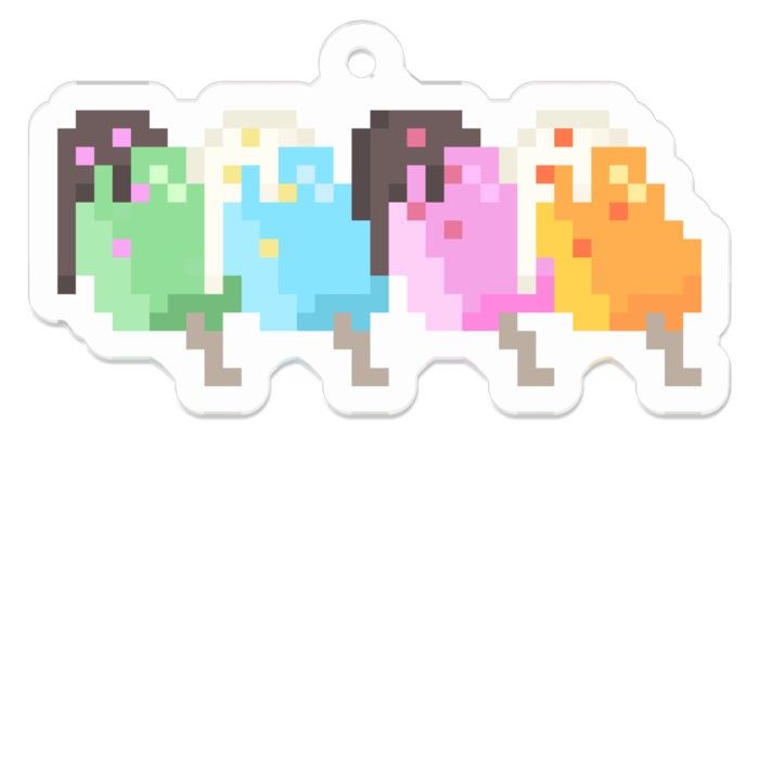 アクリルキーホルダー - 50 x 50 (mm)