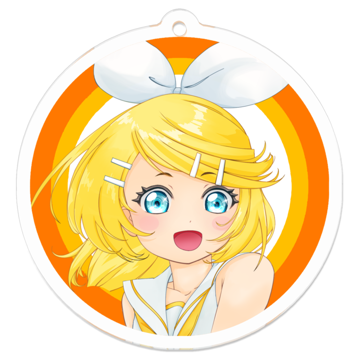 にこにこリンちゃん50 x 50 (mm)
