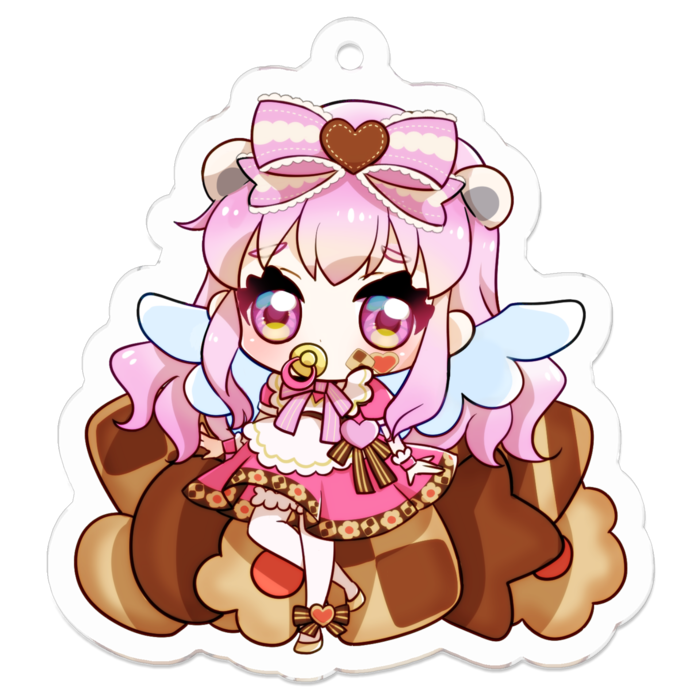 アクリルキーホルダー（コーティング） - 50 x 50 (mm)