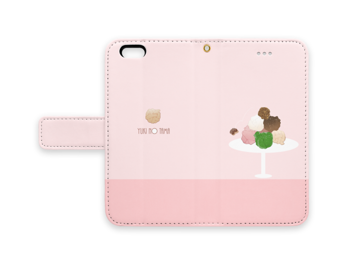 手帳型iPhoneケース - iPhone 6 / 6s - ストラップ穴 あり