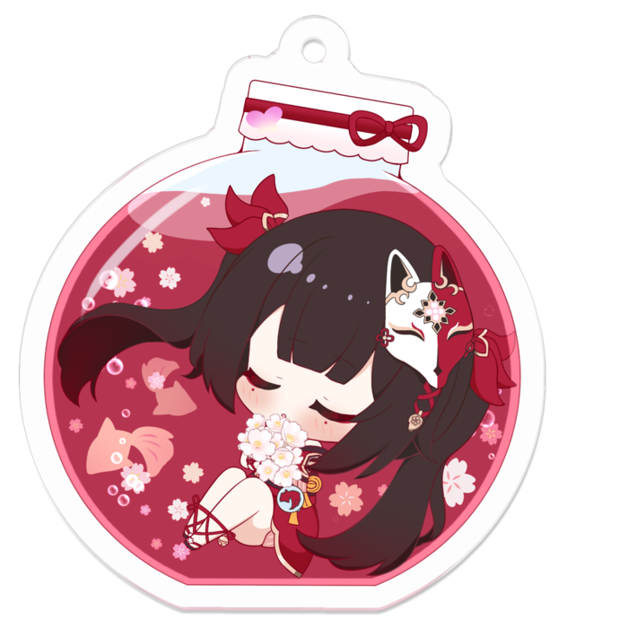 アクリルキーホルダー - 50 x 50 (mm)