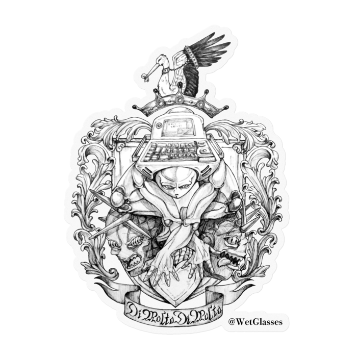 ステッカー - 100 x 100 (mm)クリア