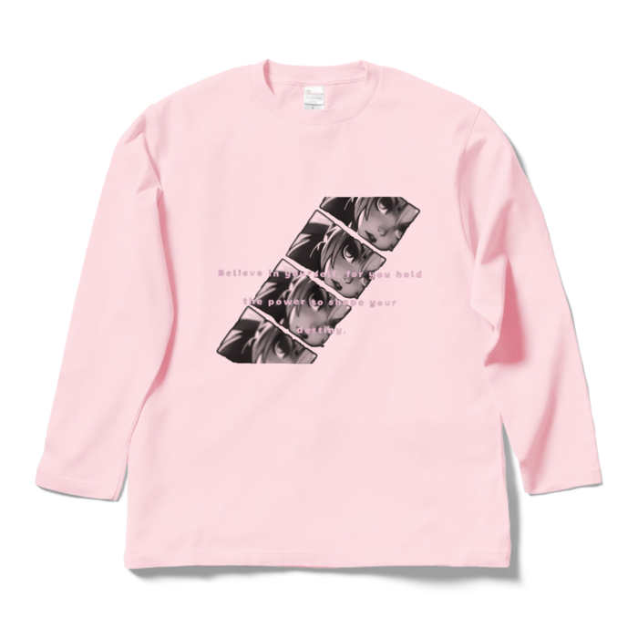 ロングスリーブTシャツ - L - ライトピンク