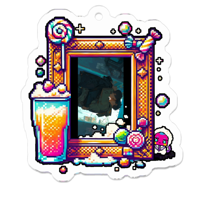 アクリルキーホルダー - 50 x 50 (mm)
