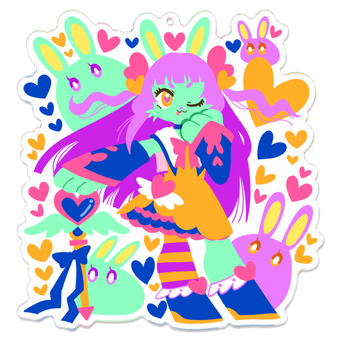 アクリルキーホルダー - 100 x 100 (mm)