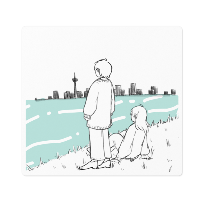吉村と真壁 - 100 x 100 (mm)