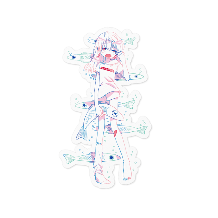 ステッカー - 100 x 100 (mm)