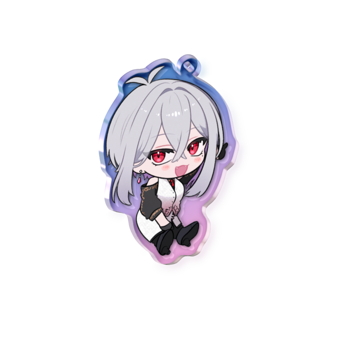 オーロラアクリルキーホルダー - 70 × 70mm