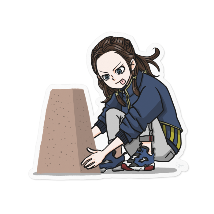 ステッカー - 100 x 100 (mm)