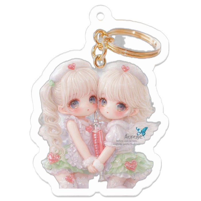 アクリルキーホルダー - 50 x 50 (mm)