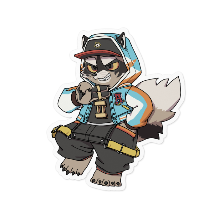 ステッカー - ホワイトの縁