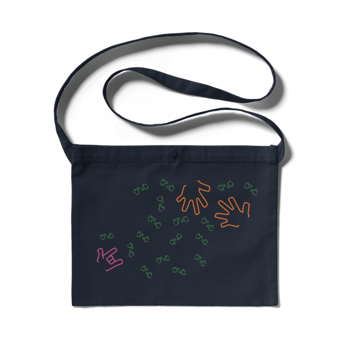 サコッシュ - 300 x 230 (mm)ネイビー