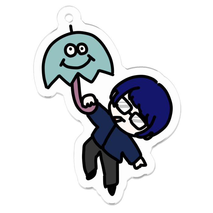 アクリルキーホルダー - 50 x 50 (mm)