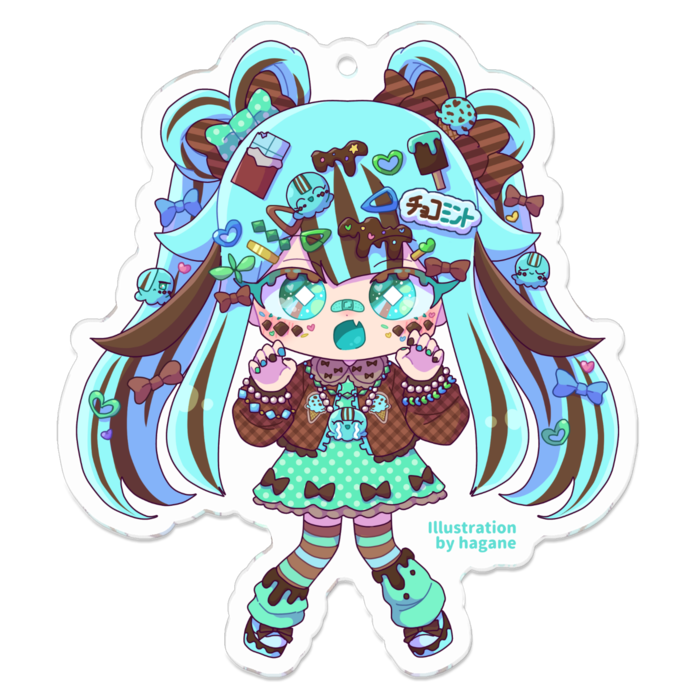 アクリルキーホルダー - 70 x 70 (mm)