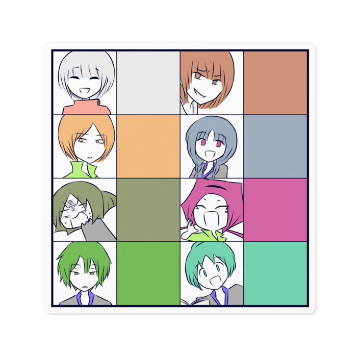 ステッカー - 100 x 100 (mm)