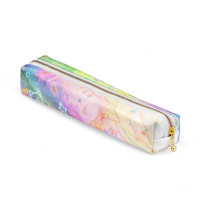 ペンケース - 20 x 4 x 4cm - ホワイト