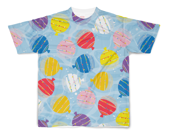 水風船のtシャツ 水面 ワクワク柄屋あわじ Booth