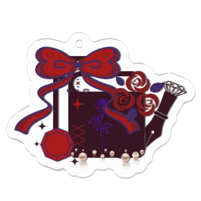 アクリルキーホルダー - 50 x 50 (mm)