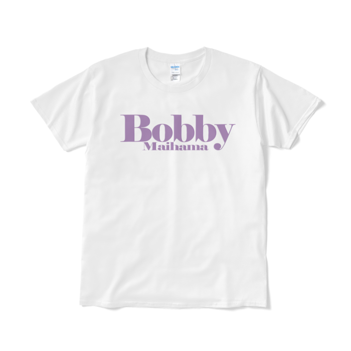 BobbyのTシャツ（ライトパープルロゴ） - L - ホワイト