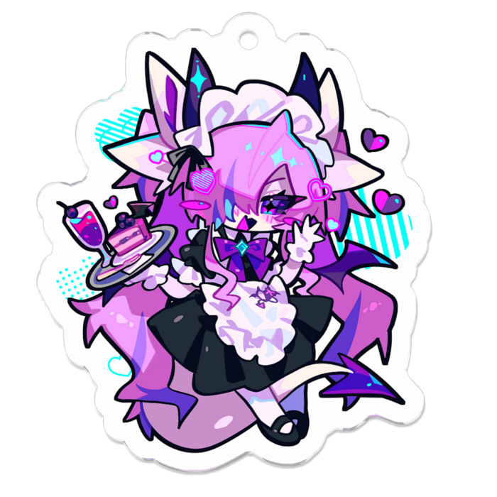 アクリルキーホルダー - 50 x 50 (mm)