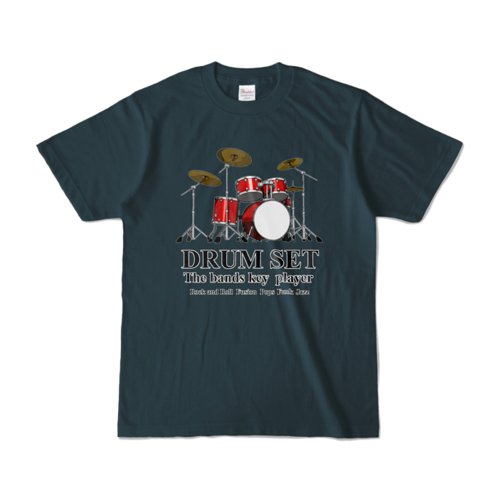 カラーTシャツ - S - デニム (濃色)