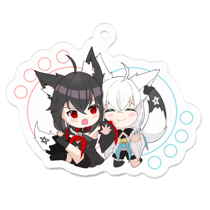 アクリルキーホルダー - 50 x 50 (mm)