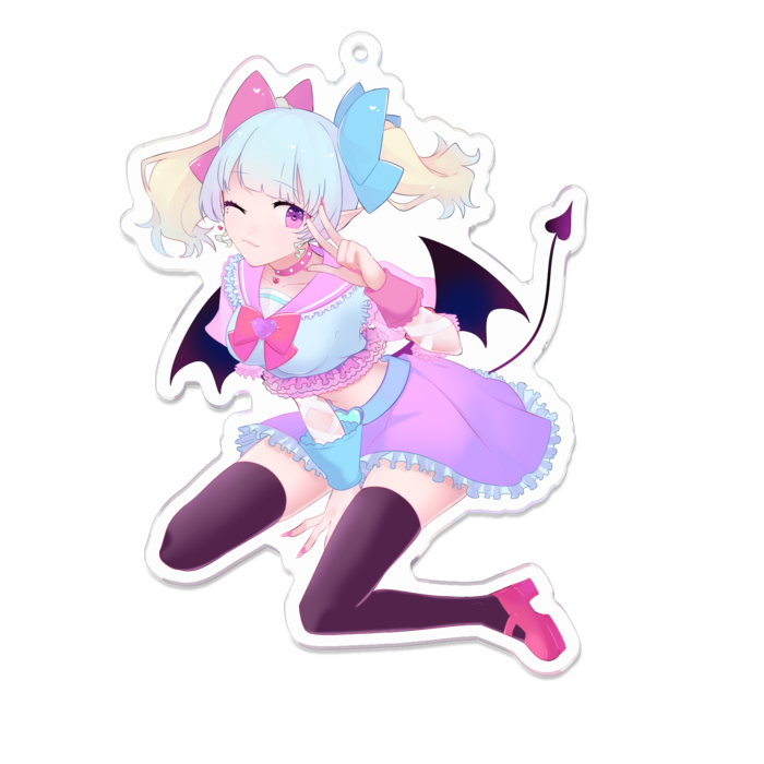 アクリルキーホルダー - 100 x 100 (mm)