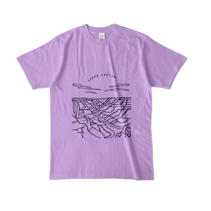 カラーTシャツ - L - ライトパープル (淡色)