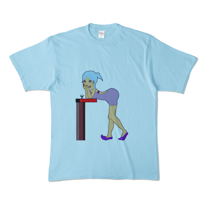 カラーTシャツ - XL - ライトブルー (淡色)