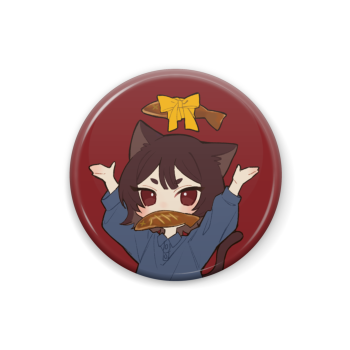 ねこ缶バッジ - 25mm