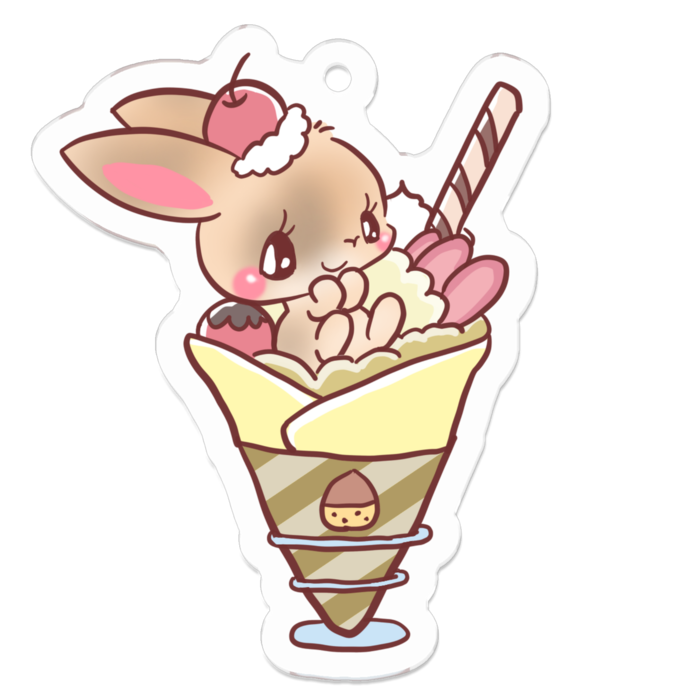 アクリルキーホルダー - 50 x 50 (mm)