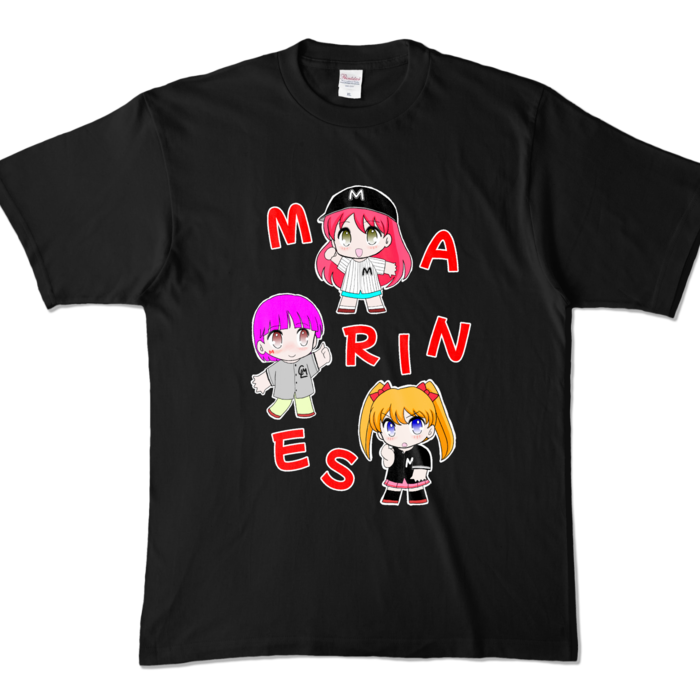 カラーTシャツ - XL - ブラック (濃色)