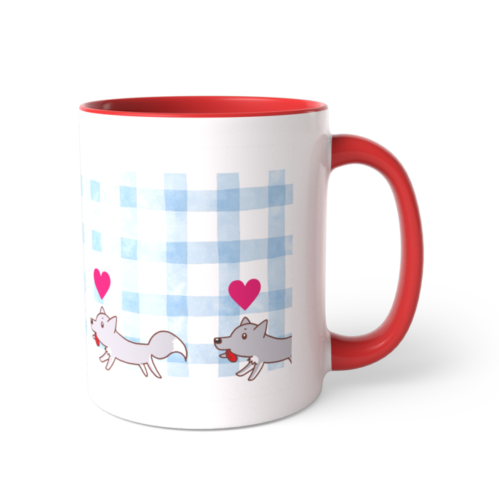 ツートンカラーマグカップ - 直径 8.2cm / 高さ 9.5cm