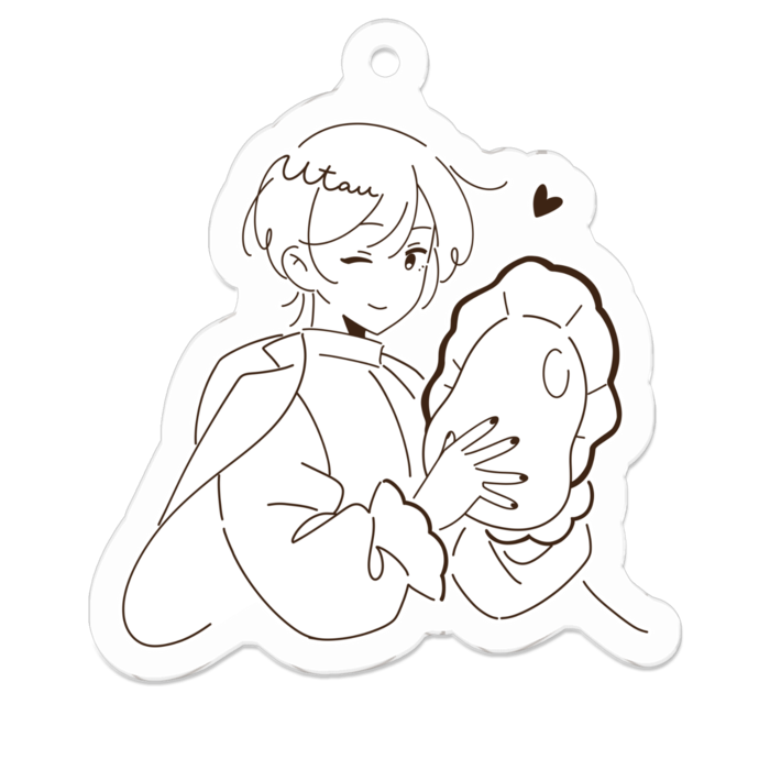 アクリルキーホルダー - 50 x 50 (mm)