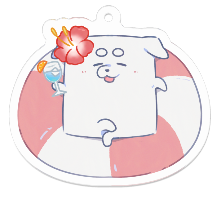 アクリルキーホルダー - 50 x 50 (mm)