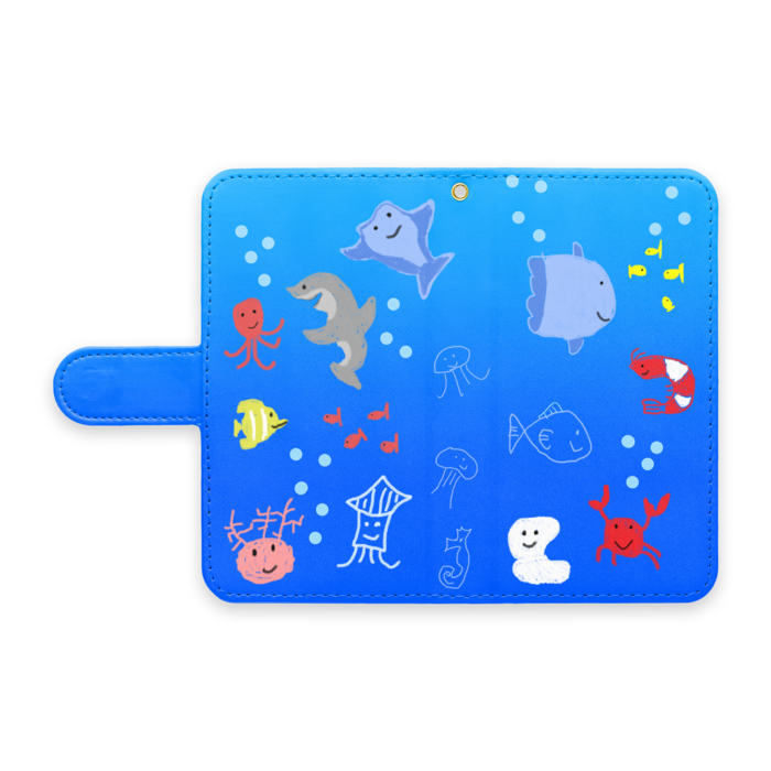 手帳型Androidケース - S - ストラップ穴 あり